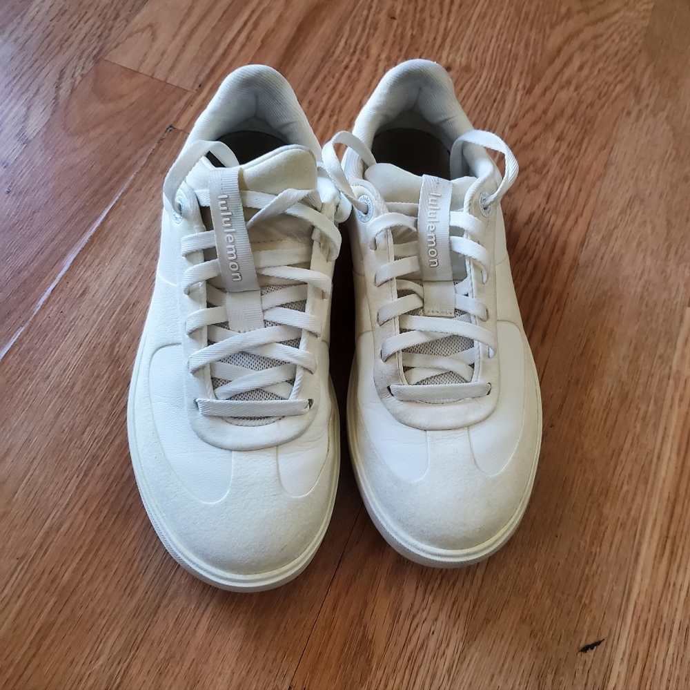 lululemon athletica Cityverse Womans White Court-Style Sneakers, Size 5.5 - Picture 4 of 8
